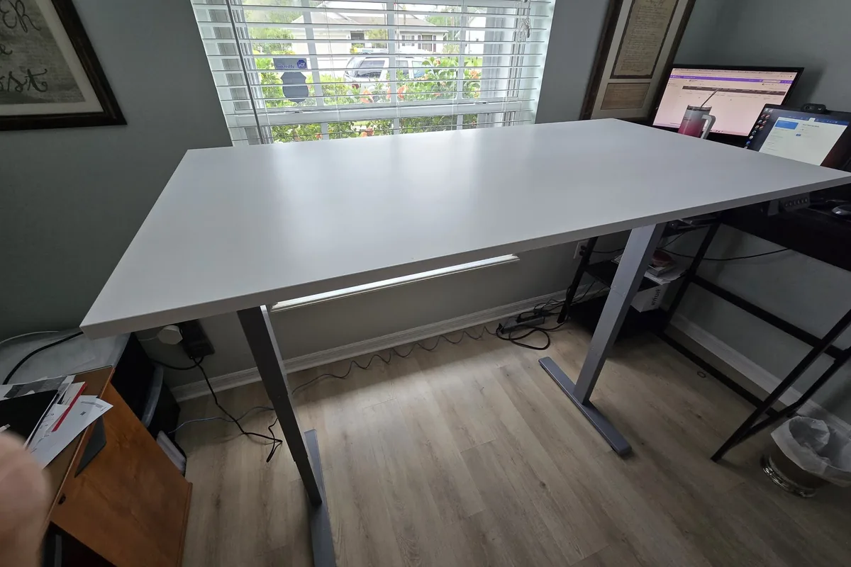 Adjustable standing desk assembled by I.T. Help of SWFL in Naples